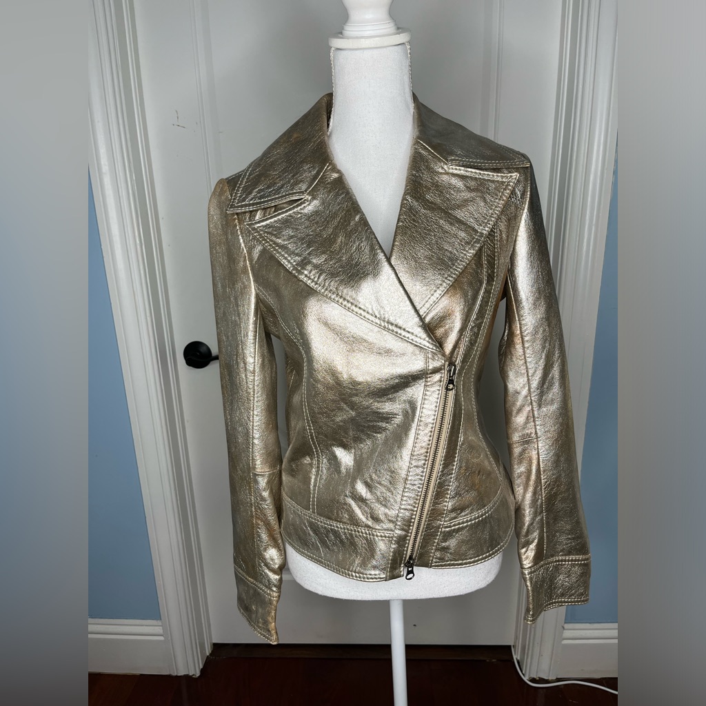 Cache Real Leather Jacket